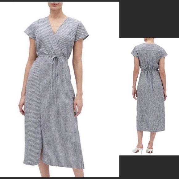 Banana Republic Dresses & Skirts - Banana Republic Linen Blend Wrap Dress